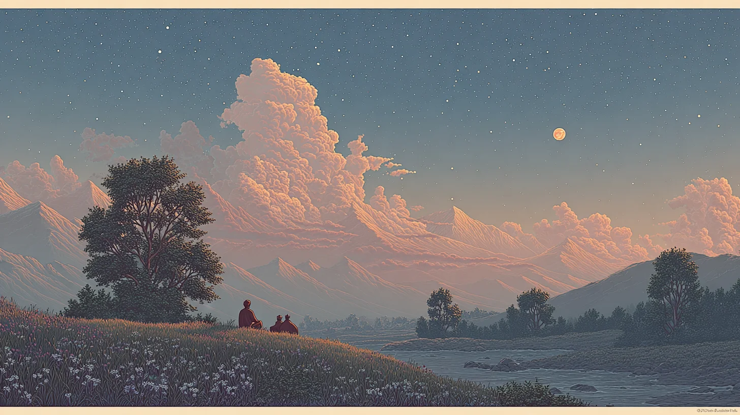 Warm evening scene — reconnecting with rest